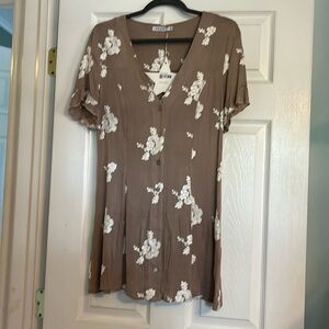 Hazel brand Mini dress in mocha